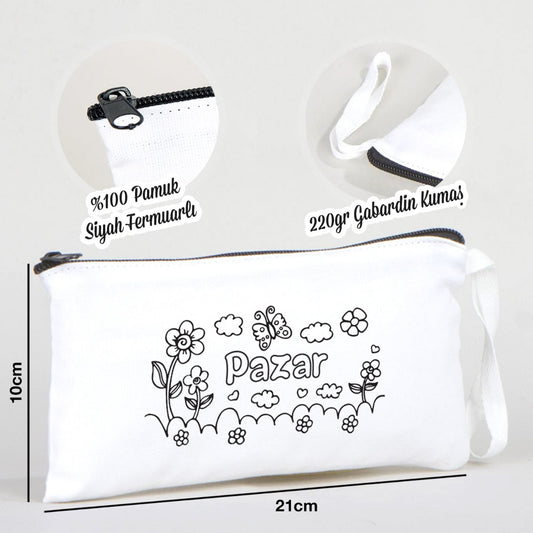 Boyanabilir Bez Kalemlik - Pazar - istecanta.com