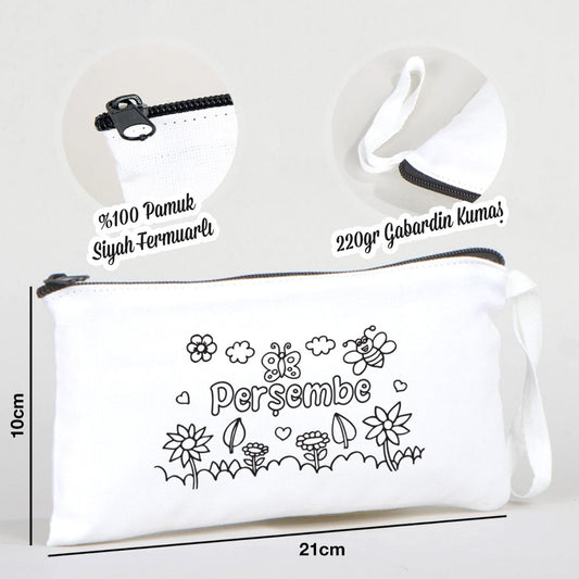 Boyanabilir Bez Kalemlik - Perşembe - istecanta.com