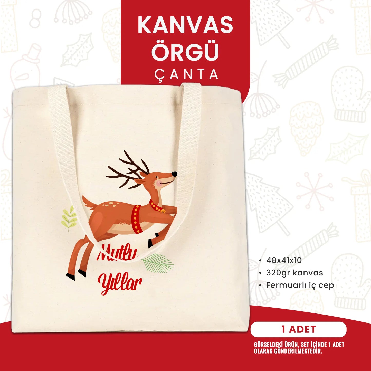 Ofis çalışanlarına özel logolu yılbaşı hediye seti: çanta, termos ve defter