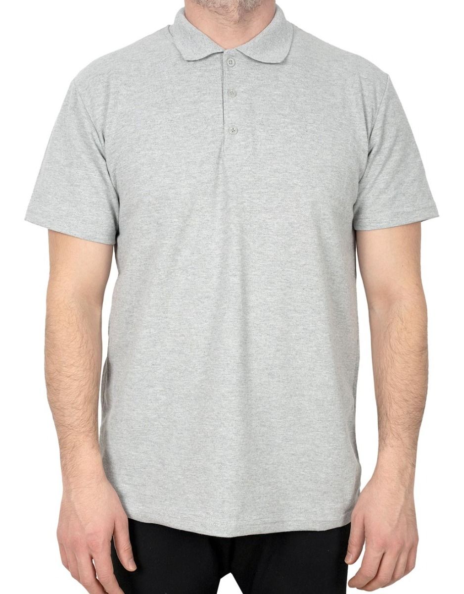 Toptan Polo Yaka Tişört Gri Renk - istecanta.com