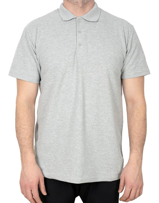 Toptan Polo Yaka Tişört Gri Renk - istecanta.com