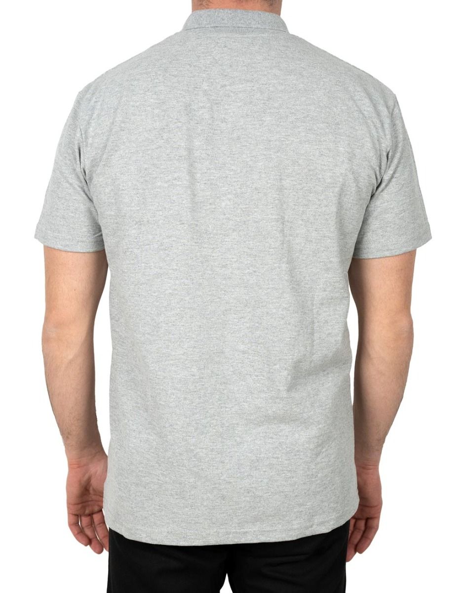 Polo Yaka Gri Tişört - Baskılı - istecanta.com