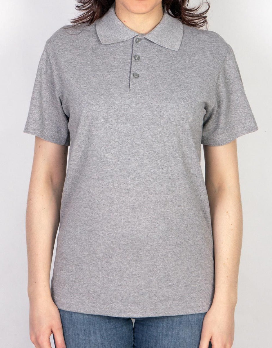 Toptan Polo Yaka Tişört Gri Renk - istecanta.com