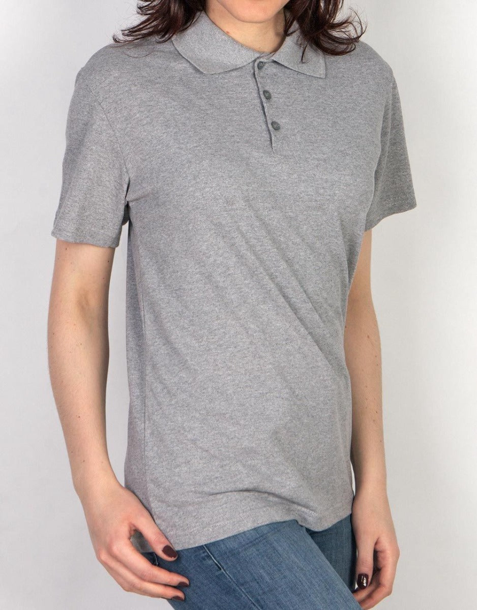 Toptan Polo Yaka Tişört Gri Renk - istecanta.com