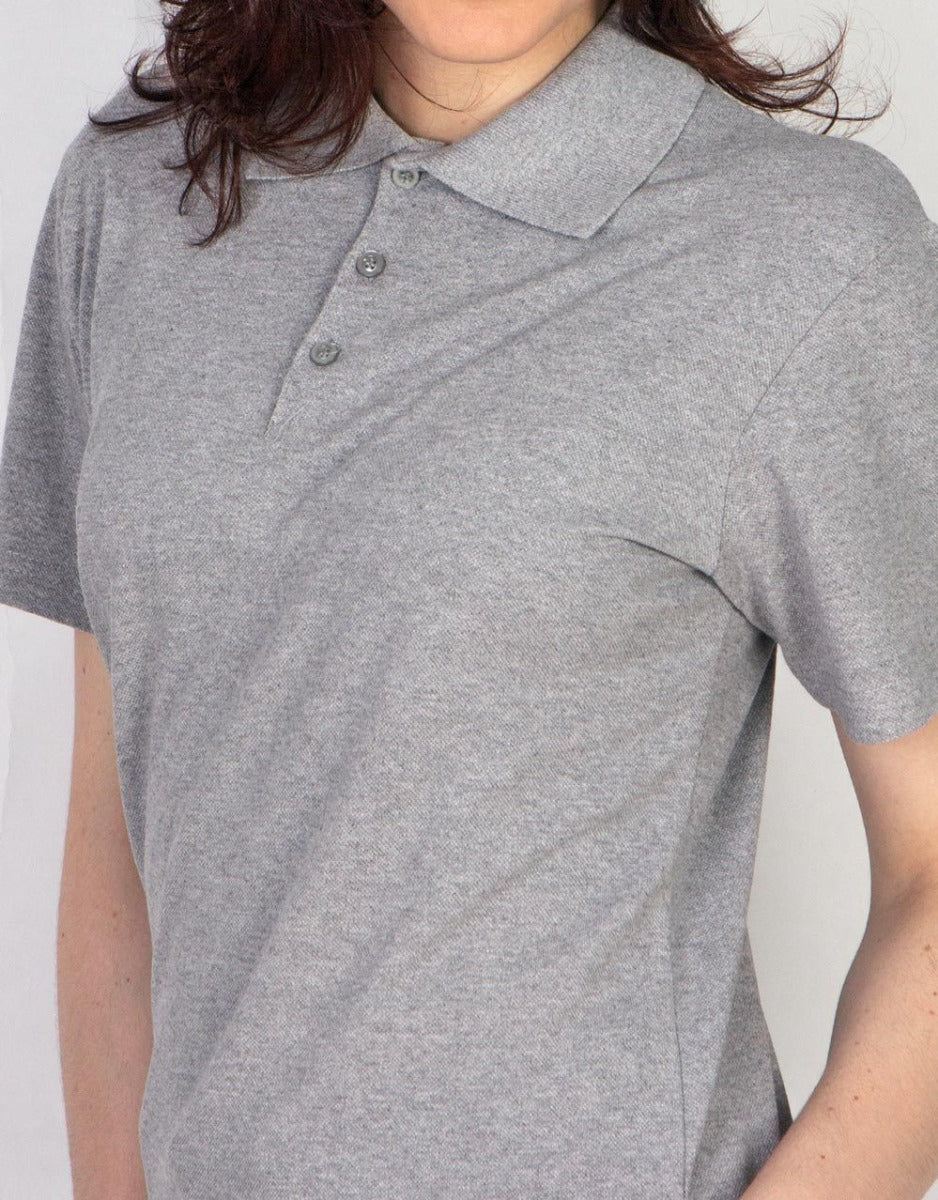 Toptan Polo Yaka Tişört Gri Renk - istecanta.com