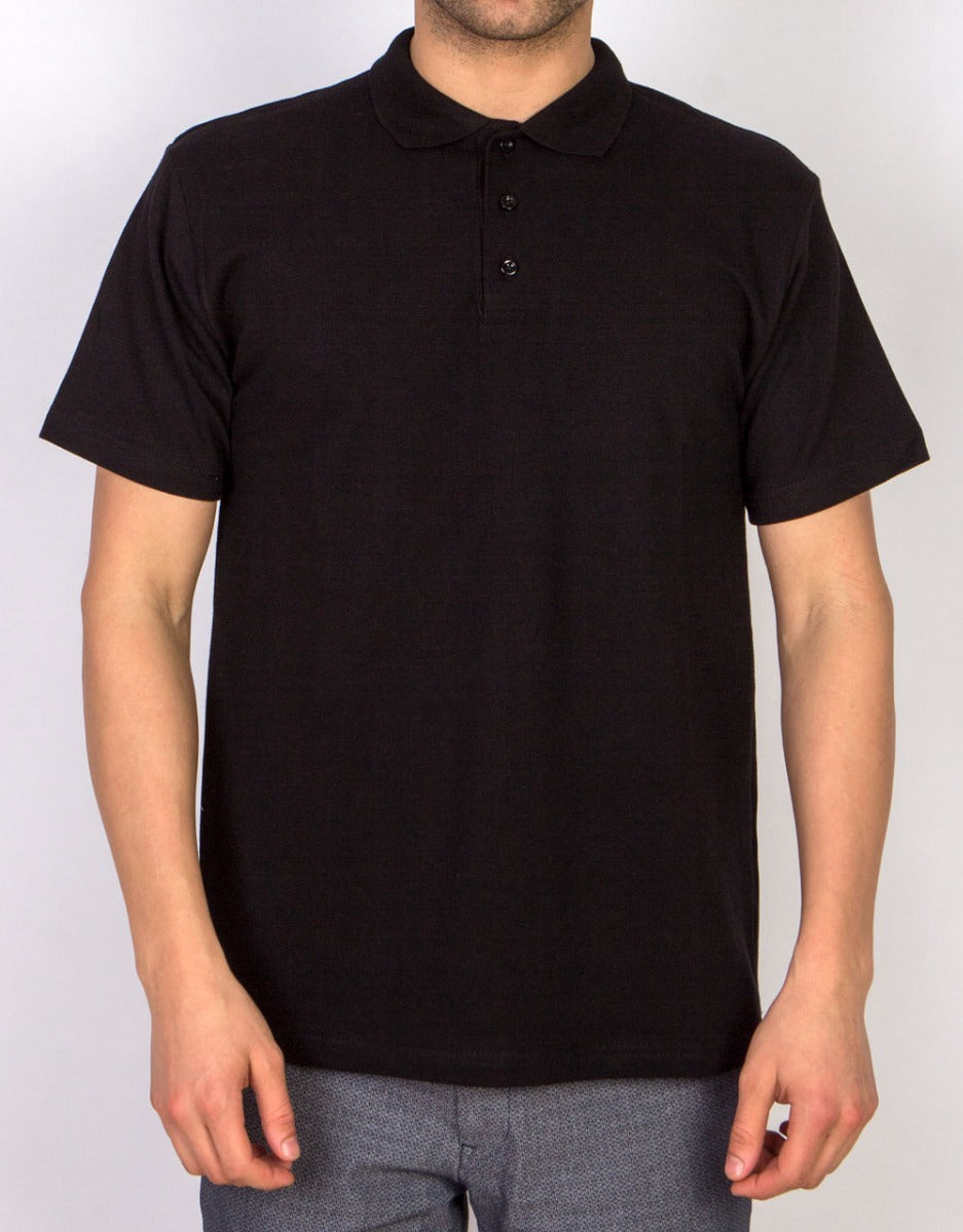 Polo Yaka Tişört Siyah - istecanta.com