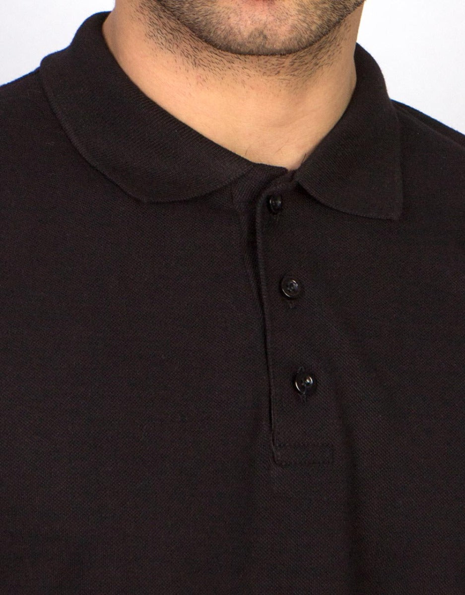 Polo Yaka Tişört Siyah - istecanta.com