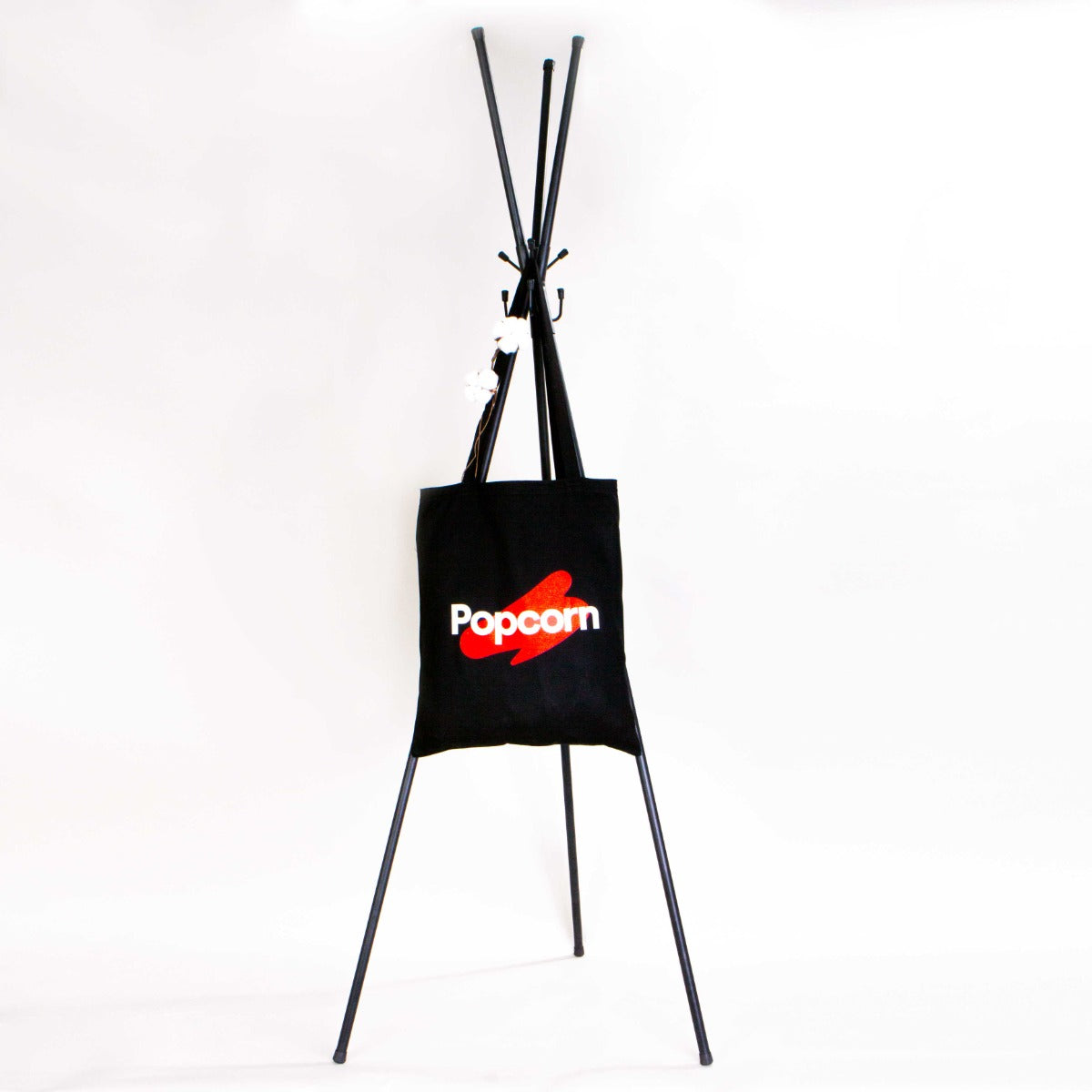 Siyah Promosyon Kanvas Çanta 35x40cm - Popcorn - istecanta.com
