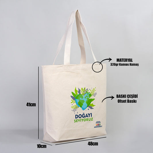 Promosyon Baskılı Alışveriş Market Çantası - istecanta.com