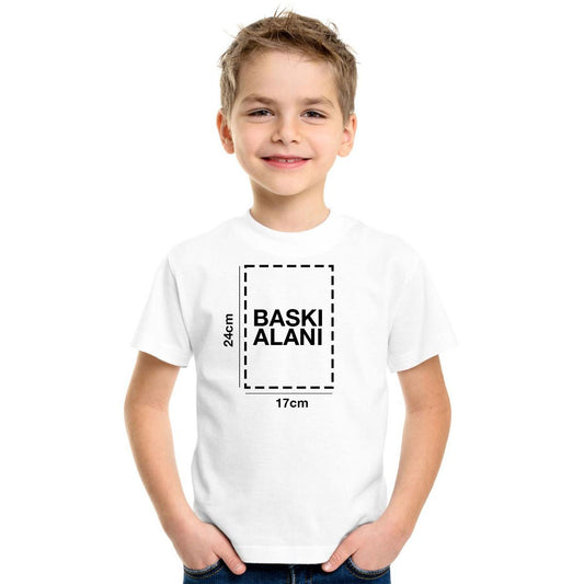 Baskılı Promosyon Çocuk Tişörtü - Beyaz - istecanta.com