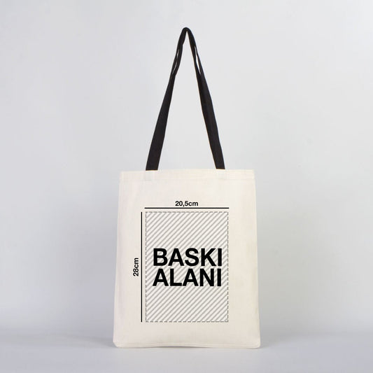 Rips Bez Çanta 35x40cm Siyah Kulp (Özelleştirilebilir) - istecanta.com