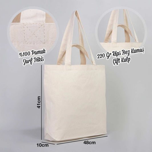 Rips Alışveriş - Market Çantası Çift Kulplu - 48x41x10 cm - istecanta.com