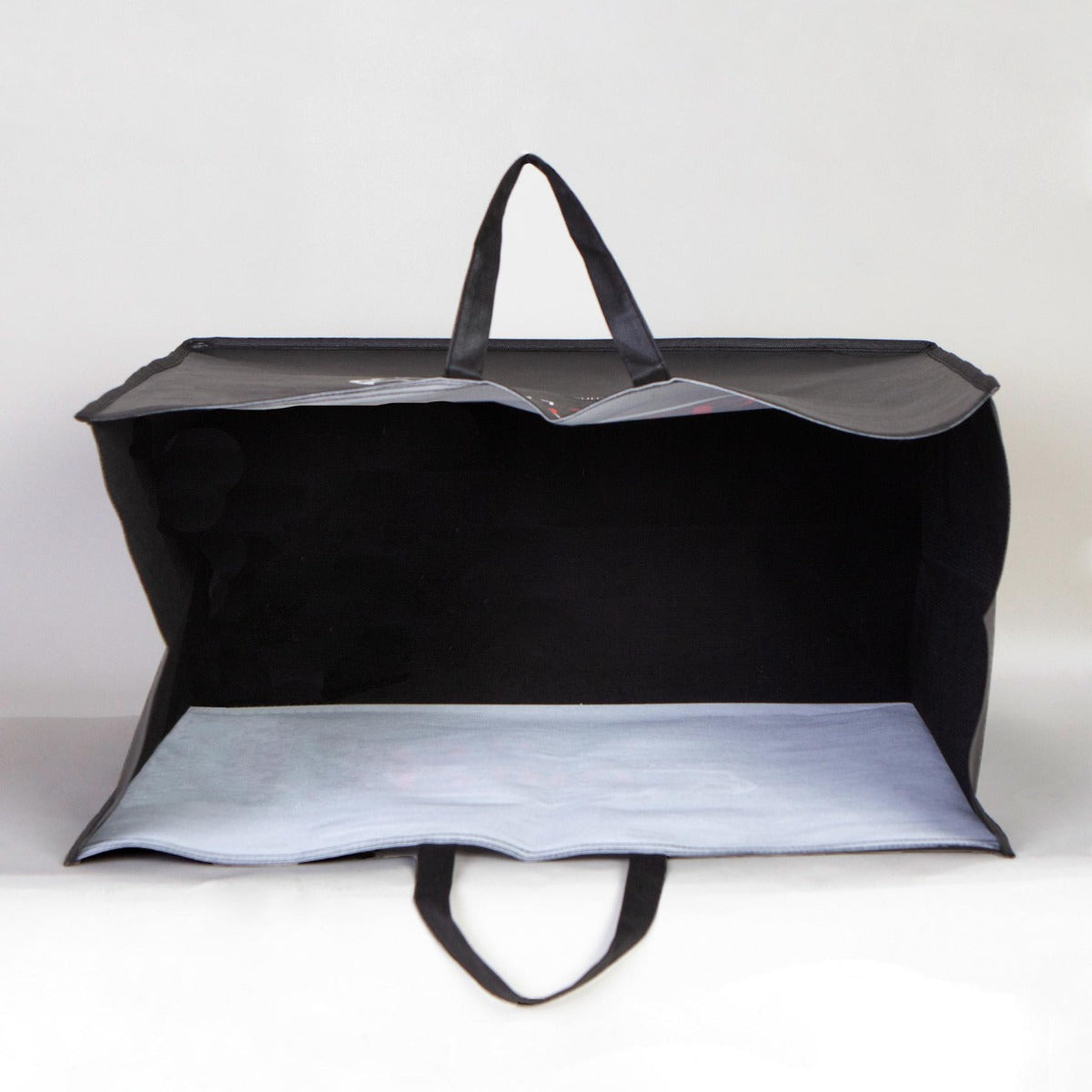 Büyük Boy Tela Çanta Siyah - 60x50x30 cm - istecanta.com