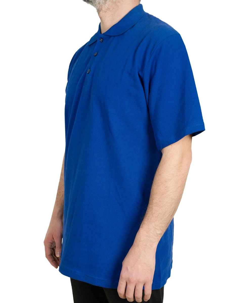 Polo Yaka Mavi Tişört - Dijital Baskılı - istecanta.com