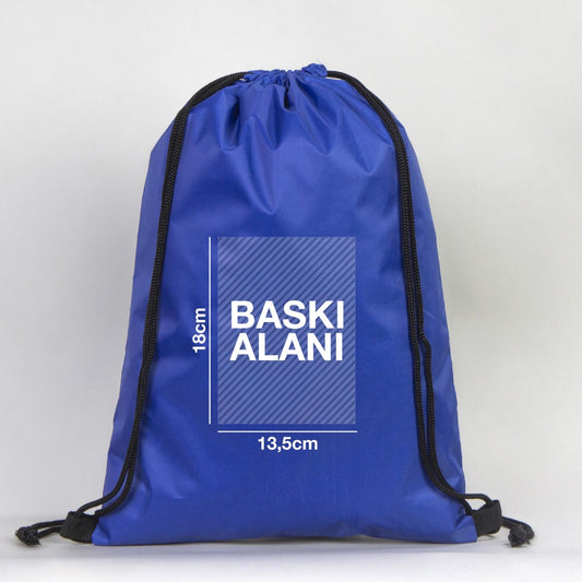 İmperteks Sırt Çantası 32x45 cm Saks Mavi (Özelleştirilebilir) - istecanta.com