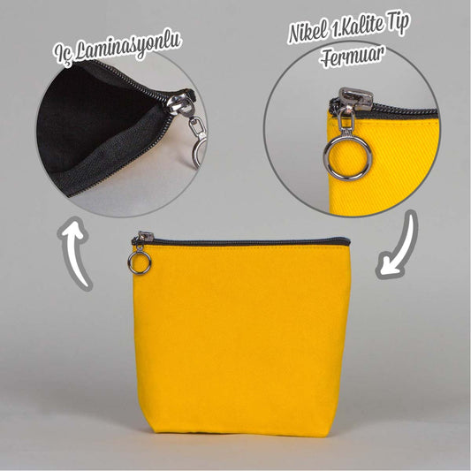 Venüs Clutch Sarı Renk 18x15x5 cm - istecanta.com