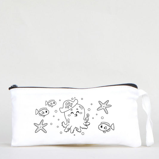 Boyanabilir Bez Kalemlik - Deniz Hayatı - istecanta.com