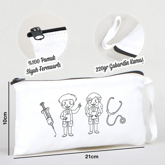 Boyanabilir Bez Kalemlik - Minik Doktorlar Dünyası - istecanta.com