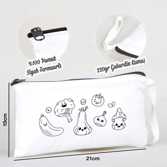 Boyanabilir Bez Kalemlik - Sebzeler - istecanta.com