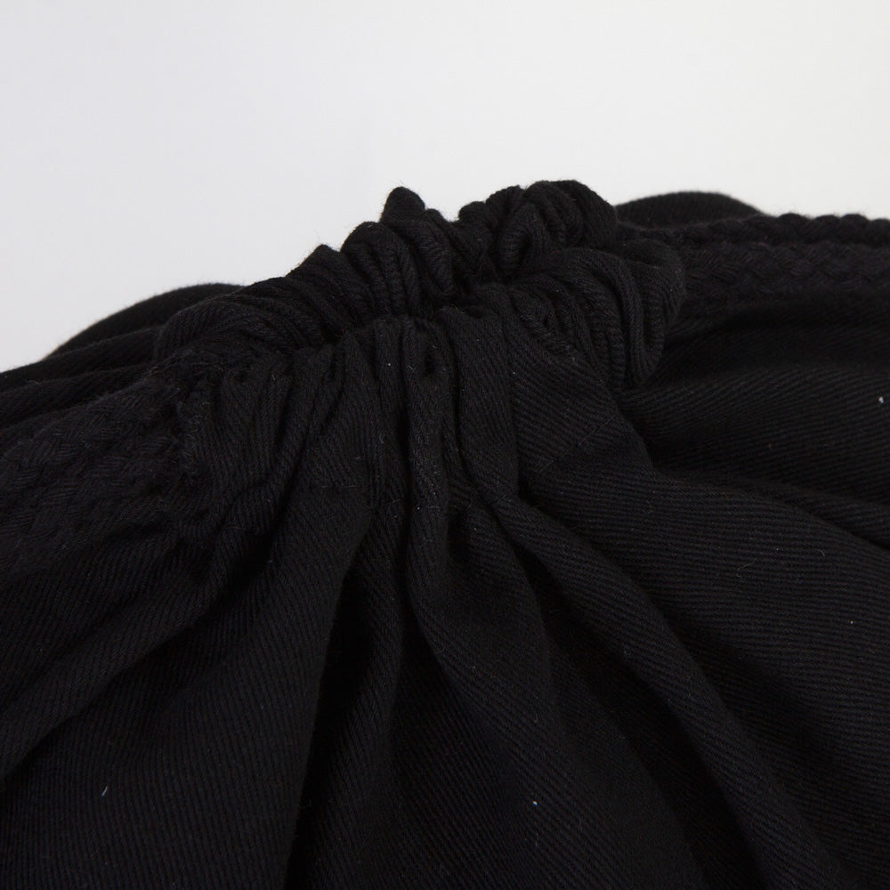 Gabardin Siyah Bez Sırt Çantası 40x50 cm (Büyük Boy) - istecanta.com