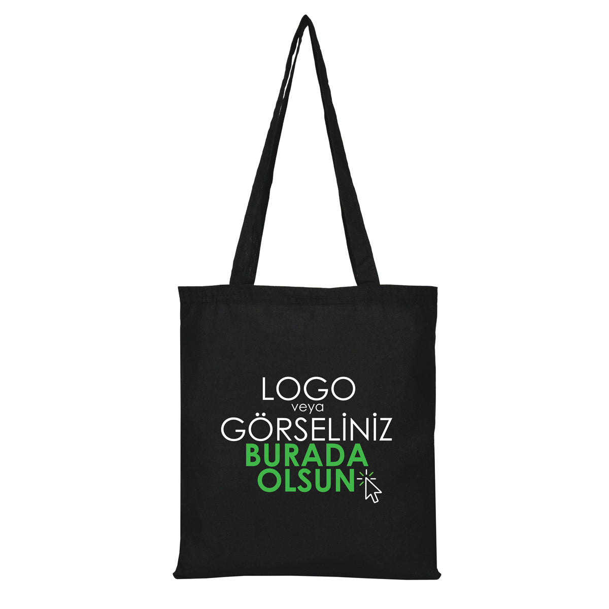 Siyah Ham Bez Çanta Baskılı (Özelleştirilebilir) – Karne Günü Hediyesi