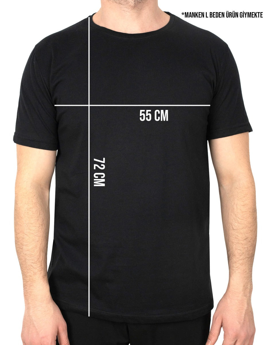 Basic T-shirt Siyah - Baskılı (Özelleştirilebilir) - istecanta.com