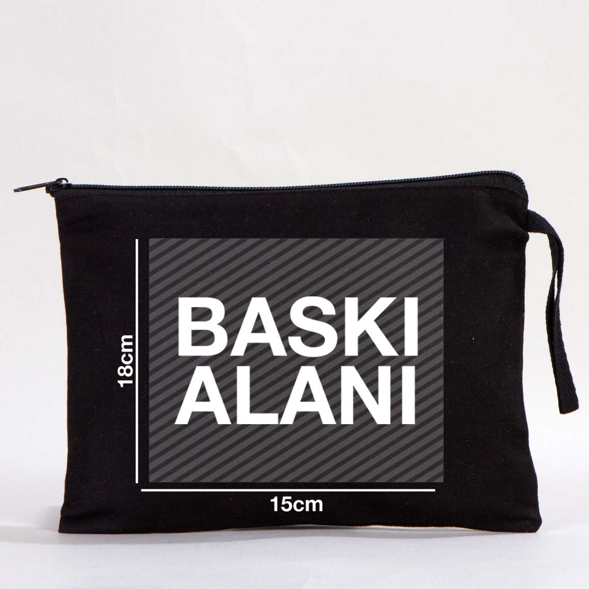 Clutch Astarsız Çanta - Siyah 25x18 cm (Özelleştirilebilir) - istecanta.com