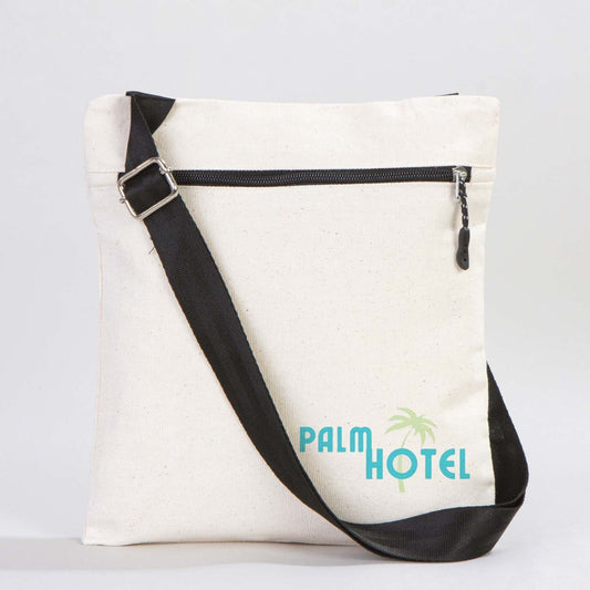 Kanvas Fermuarlı Heybe Çanta (Özelleştirilebilir) - istecanta.com