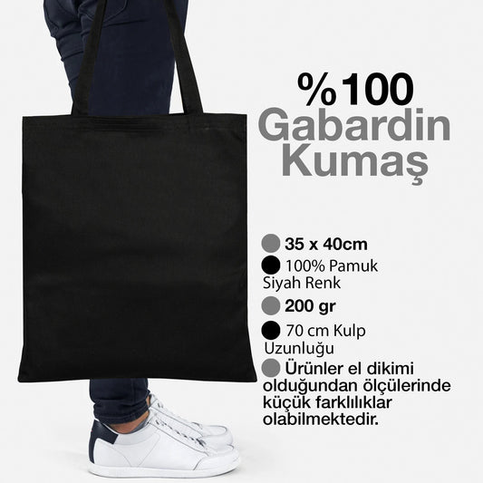 Gabardin Bez Çanta 35x40 cm Siyah Renk - istecanta.com