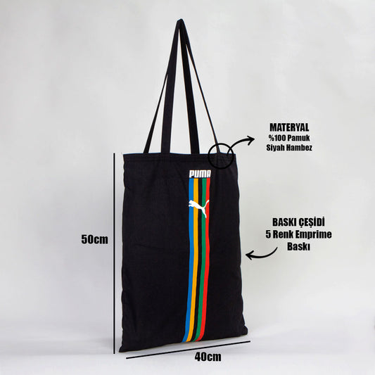 Siyah Promosyon Bez Çanta - Ayakkabı Torbası - istecanta.com