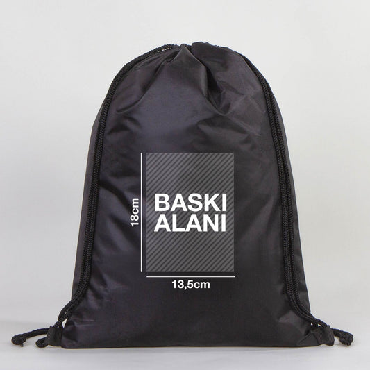 İmperteks Sırt Çantası 32x45 cm Siyah (Özelleştirilebilir) - istecanta.com