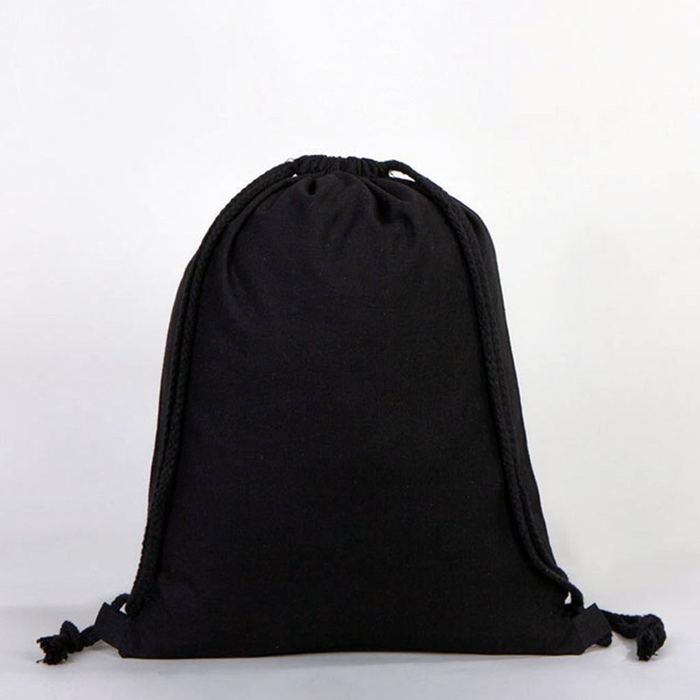 Ham Bez Siyah Bez Sırt Çantası - 35x40 cm (Küçük Boy) - istecanta.com