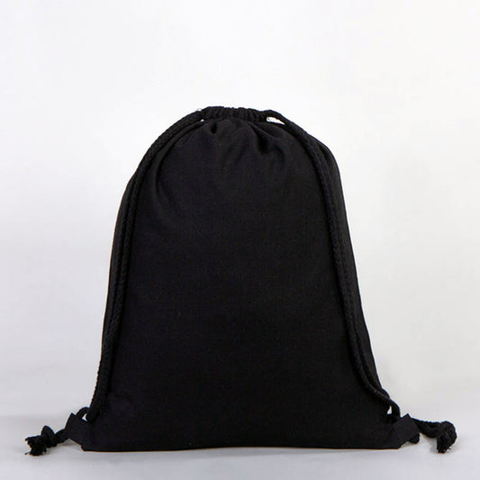 Ham Bez Siyah Bez Sırt Çantası - 35x40 cm (Küçük Boy) - istecanta.com