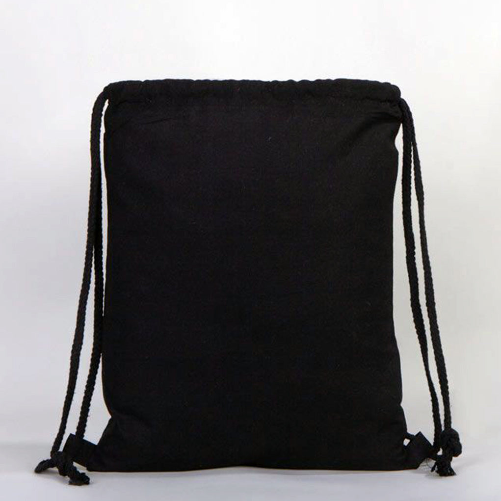 Ham Bez Siyah Bez Sırt Çantası - 35x40 cm (Küçük Boy) - istecanta.com