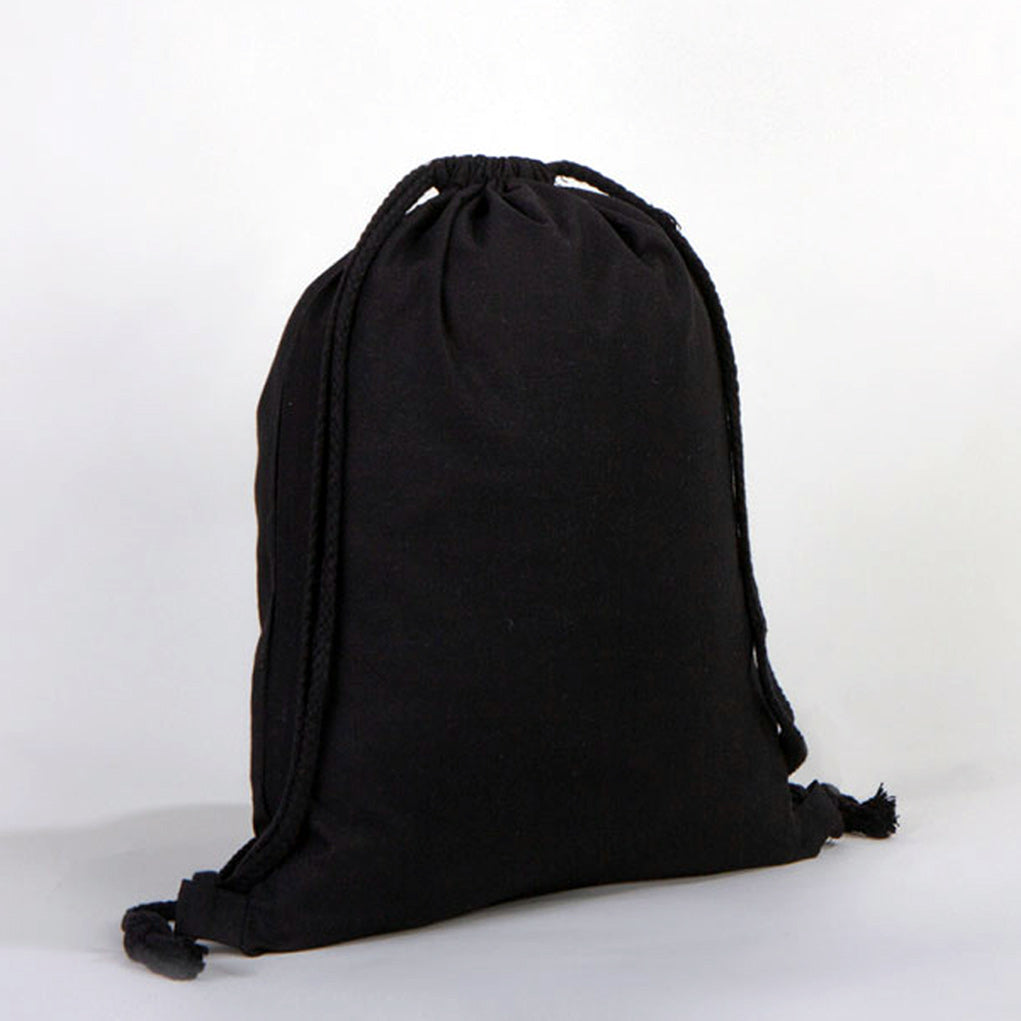 Ham Bez Siyah Bez Sırt Çantası - 35x40 cm (Küçük Boy) - istecanta.com