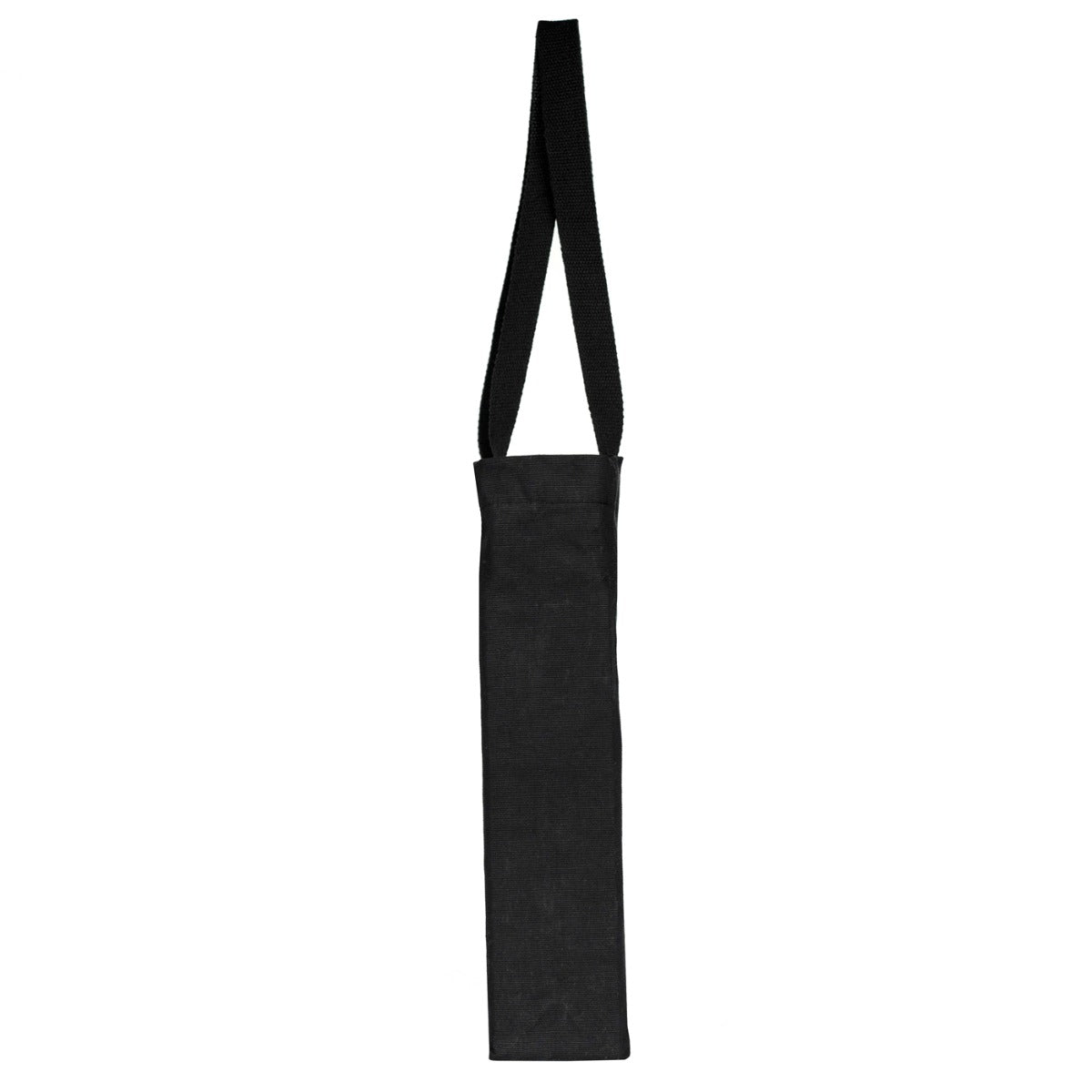Kadınlar Günü Tam Körüklü Siyah Kanvas Çanta - 35x40x10 cm - Örgü Kulp (Özelleştirilebilir) - istecanta.com