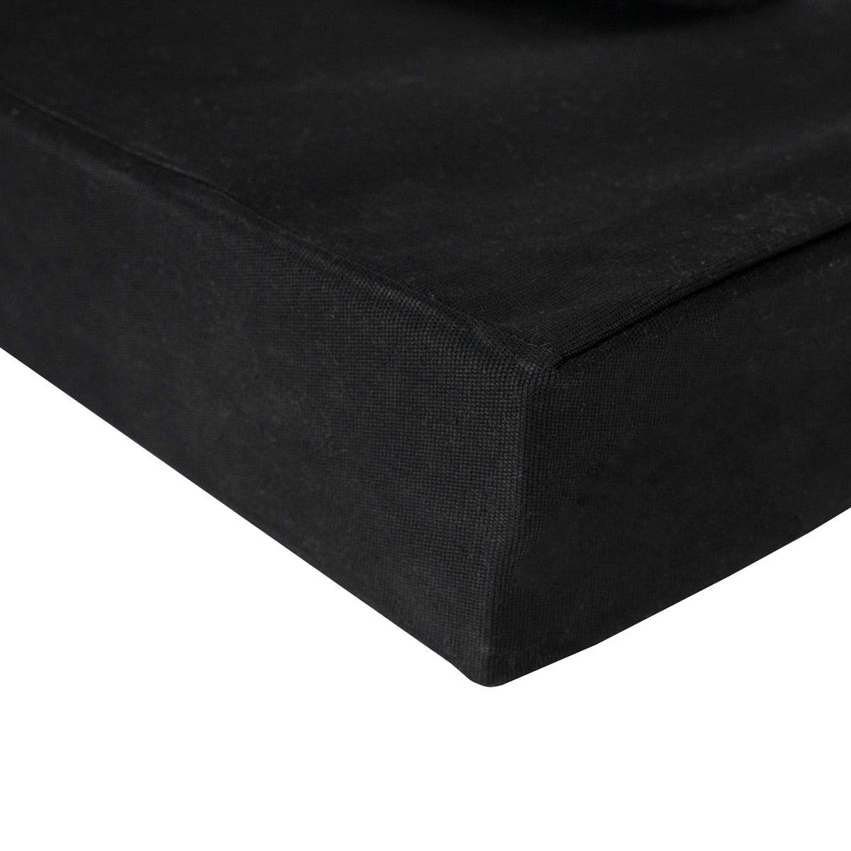 Kadınlar Günü Tam Körüklü Siyah Kanvas Çanta - 35x40x10 cm - Örgü Kulp (Özelleştirilebilir) - istecanta.com