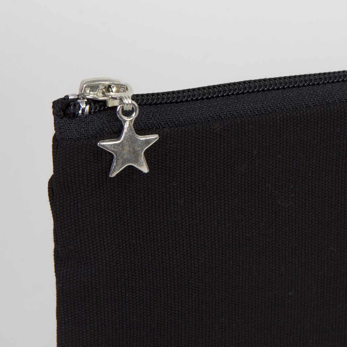 Clutch Kanvas Siyah Çanta (25x18) Astarlıu - istecanta.com