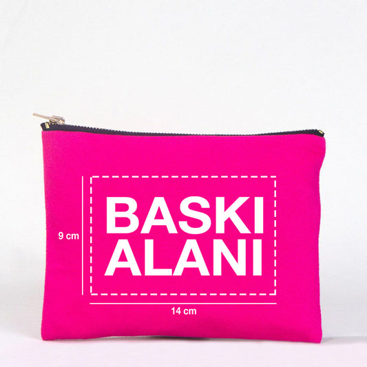 Star Clutch 21x15 Fuşya - Metal Fermuar(Özelleştirilebilir) - istecanta.com