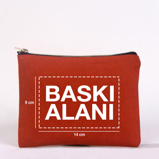 Star Clutch 21x15 Kiremit - Metal Fermuar (Özelleştirilebilir) - istecanta.com