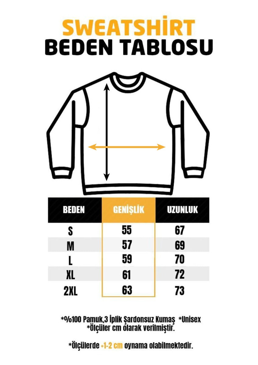 Baskılı Sweatshirt - 3 İplik, Şardonsuz ( Özelleştirilebilir) - istecanta.com