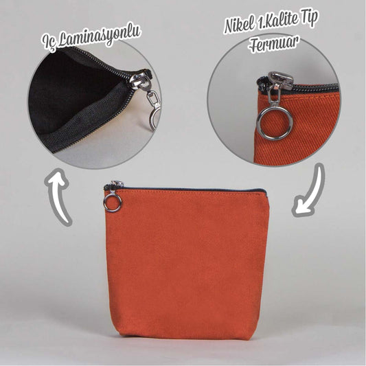 Venüs Clutch Somon Renk 18x15x5 cm - istecanta.com