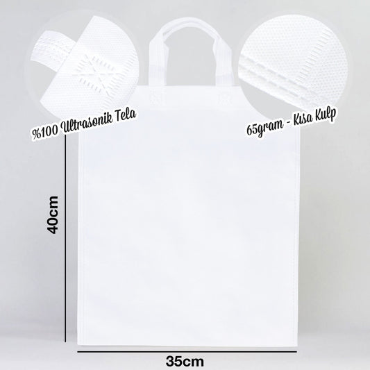Tela Çanta Ultrasonik 35x40cm (Körüksüz) - istecanta.com