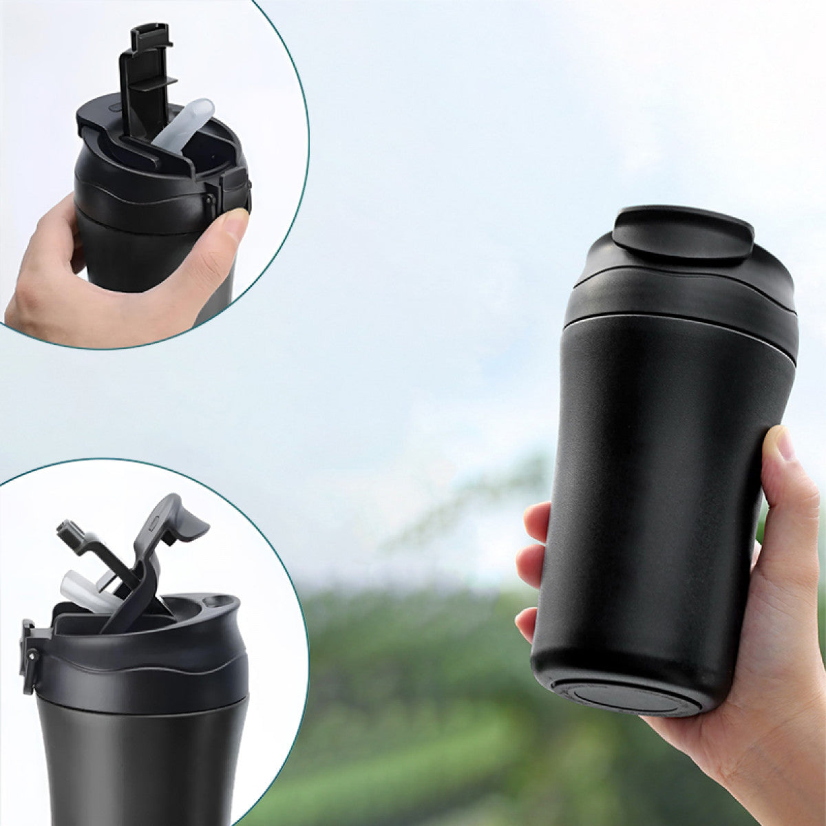 5335 Beyaz Çelik Termos / 400 ml - istecanta.com