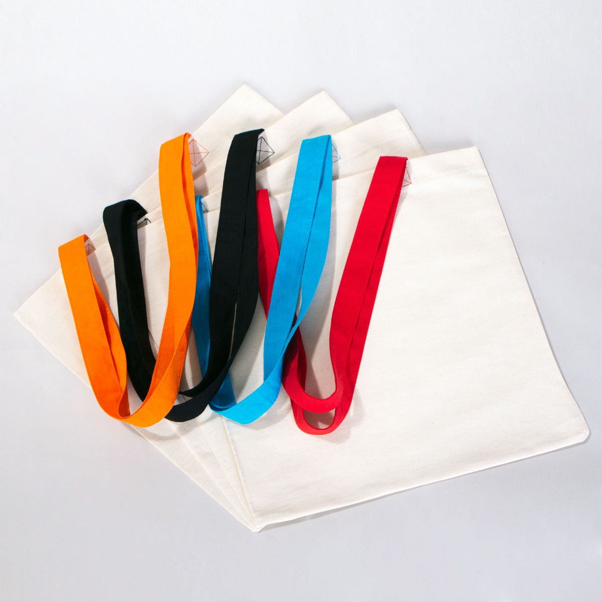 Gabardin Bez Çanta Turuncu Kulp 40x35cm (Özelleştirilebilir) - istecanta.com