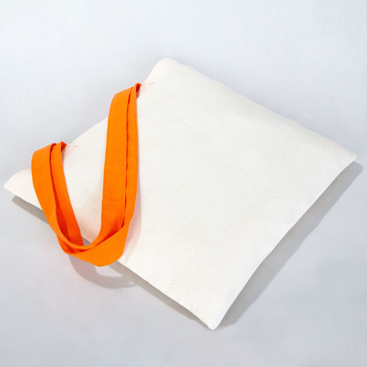 Gabardin Bez Çanta Turuncu Kulp 40x35cm - istecanta.com