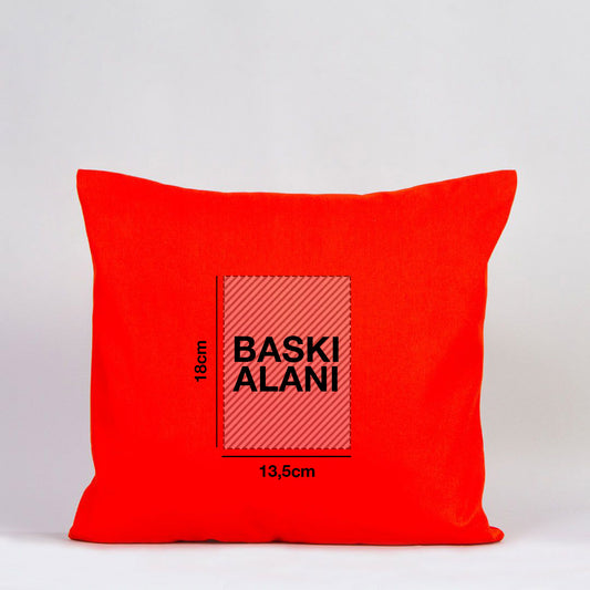 Yastık Kılıfı - Turuncu (Özelleştirilebilir) - istecanta.com