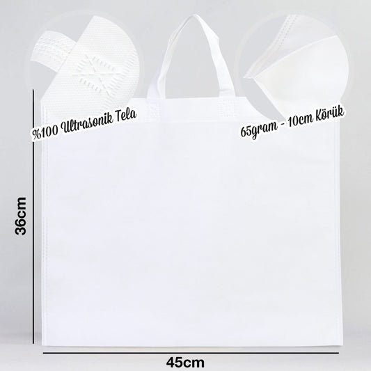Tela Çanta Ultrasonik-Taban Körüklü 45x36x10 cm - istecanta.com