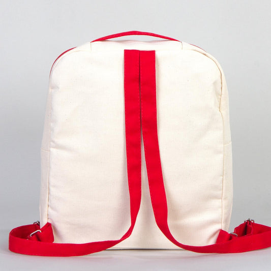 Kırmızı VIP Kanvas Sırt Çantası (Özelleştirilebilir) - istecanta.com