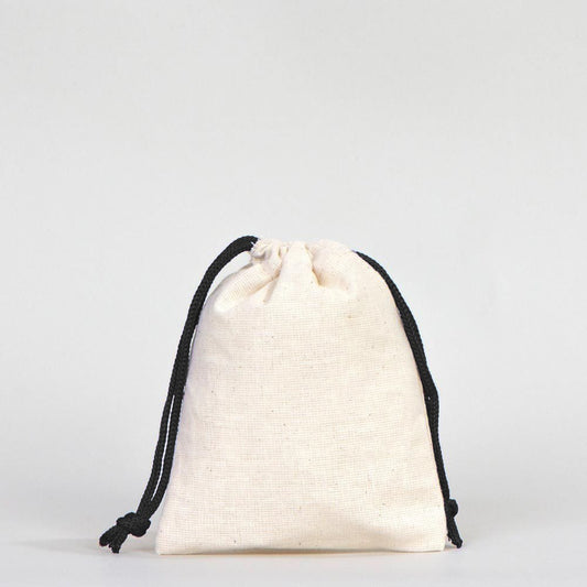Bez Kese 10x13 cm - Renkli İp - Siyah - istecanta.com
